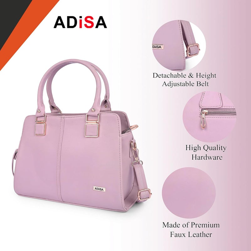 ADISA حقيبة يد مربعة ذهبية للنساء والفتيات مع حزام كتف (AD4081) - Image 3