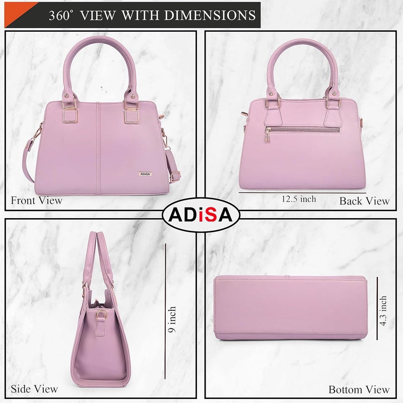 ADISA حقيبة يد مربعة ذهبية للنساء والفتيات مع حزام كتف (AD4081) - Image 2