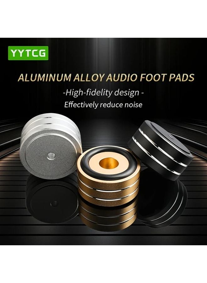Golden Color 4PCS Aluminum Shock Absorbing Feet For Audio Amplifier Speaker - Image 2