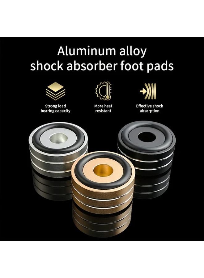 Golden Color 4PCS Aluminum Shock Absorbing Feet For Audio Amplifier Speaker - Image 4