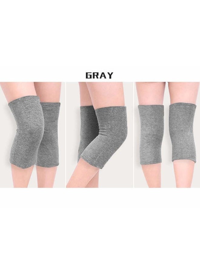 Holiberty Winter Cotton Non-Slip Soft Thermal Knee Pad Breathable Warm Leg Sleeves Kneelet Support Elastic Knee Brace Leg for Men Women Cycling Ski Running Dancing Gym Yoga Fitness Arthritis Tendonitis,1 Pair  - Image 3