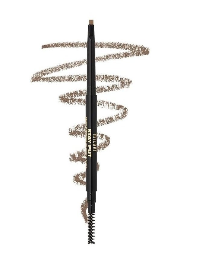 MILANI - Milani Stay Put Brow Sculpting Mechanical Pencil – Taupe (0.28g) | Precision Tip, Built-In Spoolie, Long-Lasting & Smudge-Proof - Image 1