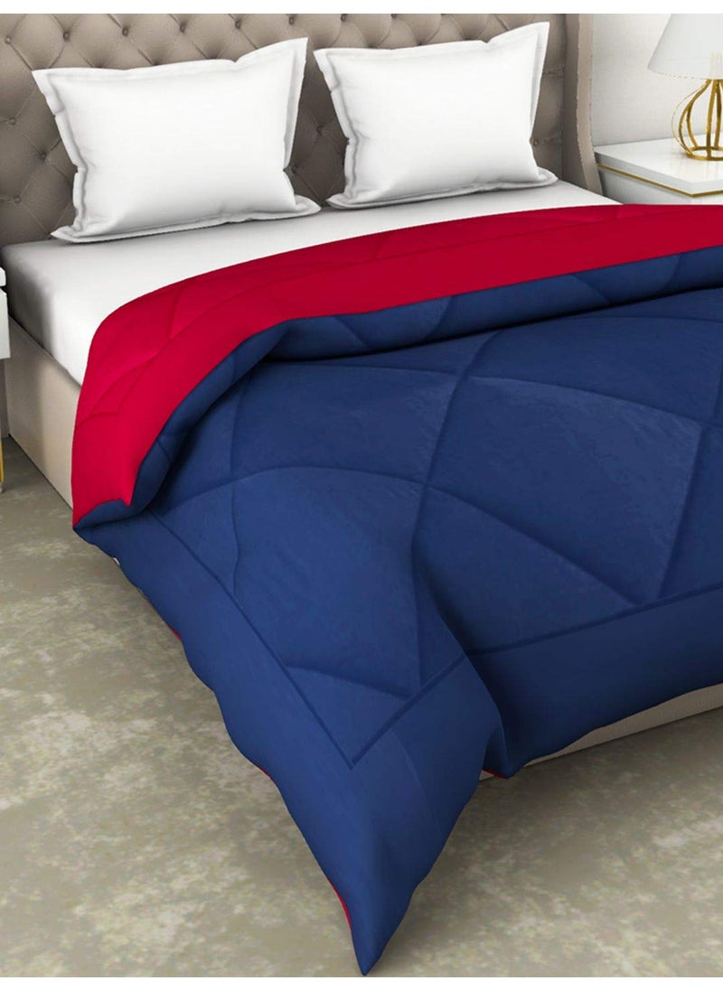 Bianca Bianca 180 GSM Air Cool Microfiber Reversible Comforter for All Weather -1pc Double (Carlson) Abstract-Night Fall/hot Pink (Winter Collection)  - Image 2