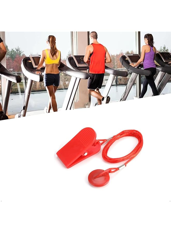 erorex Treadmill Safety Key, Treadmill Emergency Stop, Magnetic Stop Switch, Universal Treadmill Magnetic Lock Emergency Accessory Kits Magnet Safety Lock Compatible With Majority Of Treadmills  - Image 1
