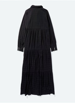 American Eagle AE Long-Sleeve Midi Shirt Dress  - Image 5