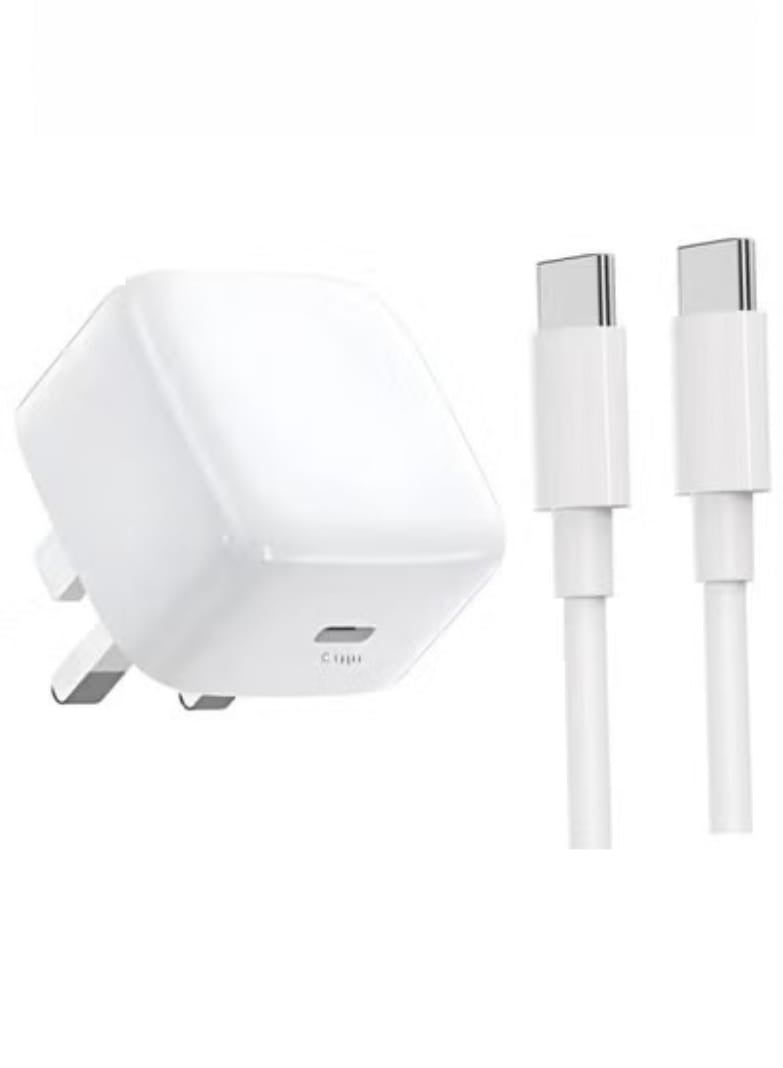 تقليدي شاحن iPhone 15 Pro Max بمنفذ USB-C – كابل شحن سريع Type-C إلى Type-C بقدرة 20 واط بطول 1 متر، متوافق مع iPhone 16/16 Pro/16 Pro Max، 15 Pro Max/15 Pro/15 Plus، Samsung Galaxy S24، وجميع أجهزة USB-C - Image 1
