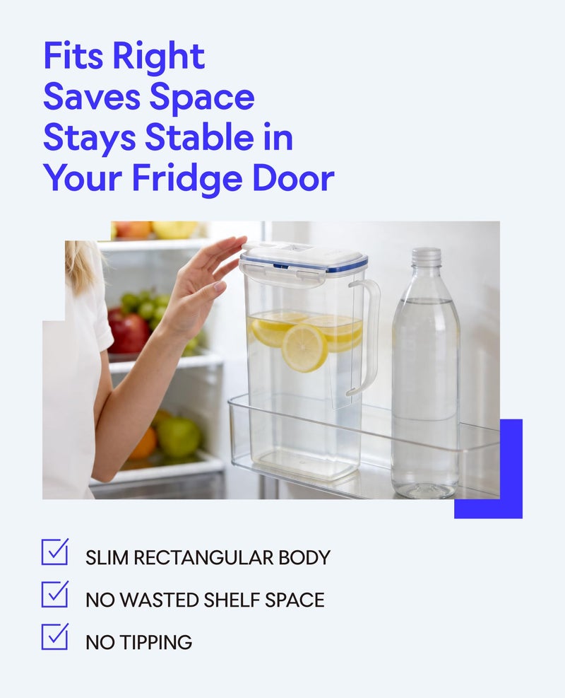 LocknLock Lock & Lock Fridge Water Jug, 2 Liter HPL735 - Image 3
