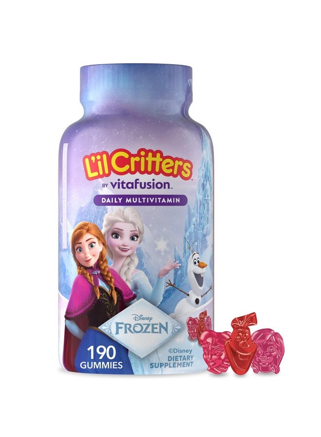L'il Critters Frozen Daily Kids Multivitamin Gummies Assorted Berry Flavors for Ages 2+ Toddlers and Kids, Disney Multivitamin Gummies with 11 Essential Nutrients, 95-190 Day Supply, 190 Gummies - Image 1