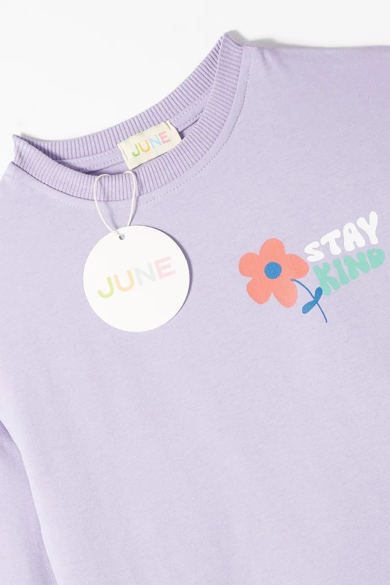 جون Girl's Printed Tracksuit Set