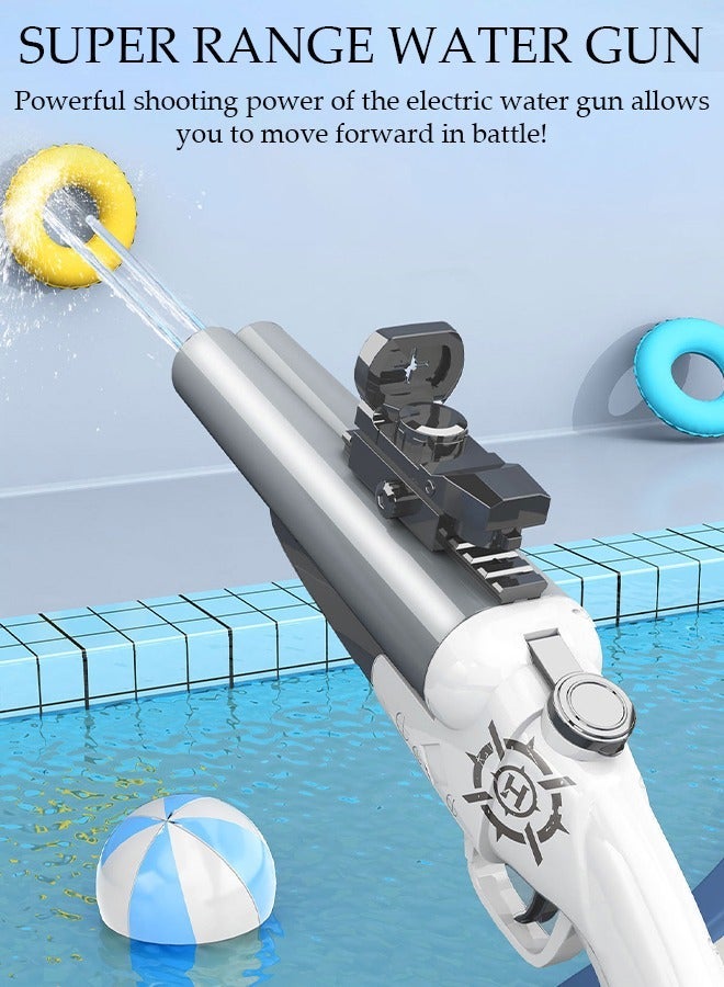 DUNISO Double-Barrelled Electric Water Gun for Adults & Kids, Large Capacity Long Range Water Guns for Kids,Swimming Pool Beach Party and Outdoor, Summer Gifts for Boys Girls - Image 4