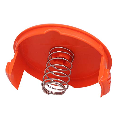 BOOTOP PIN Trimmer Replacement Spool Cap - Replace RC-100-P, RC100P, 385022-03 - Compatible with Black and Decker - Weed Eater Cover - Weed Wacker Caps - Grass Trimmer Parts (6 Cap, 6 Spring) by BOOTOP - Image 5