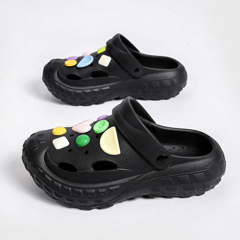 New Fashion Cute Ins Fashionable Cave Shoes Eva Stomp Feeling Thick Sole Women'S Summer Height-Increasing Sandals - Image 4