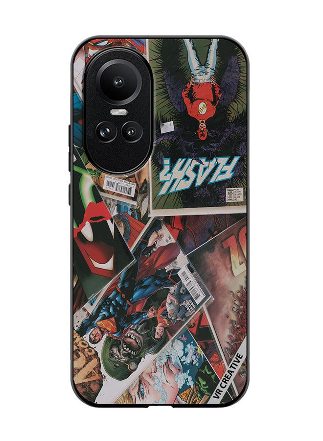 VR CREATIVE Protective Case Cover For Oppo Reno 10 Pro Marvel Comic Design Multicolour - Image 1