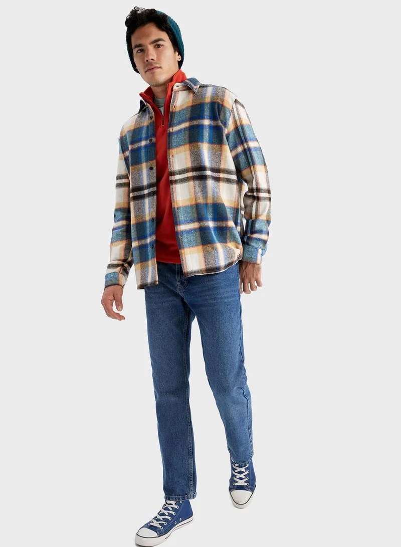 DeFacto Checked Regular Fit Shirt