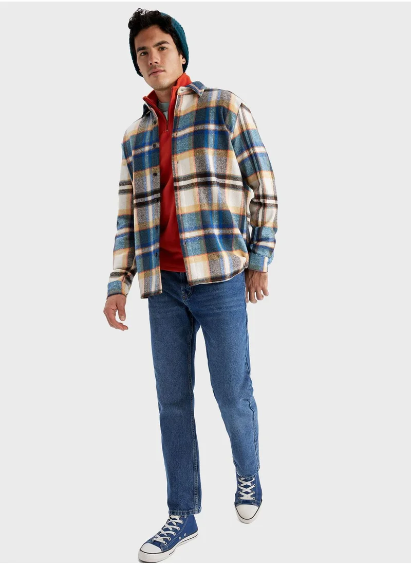 DeFacto Checked Regular Fit Shirt