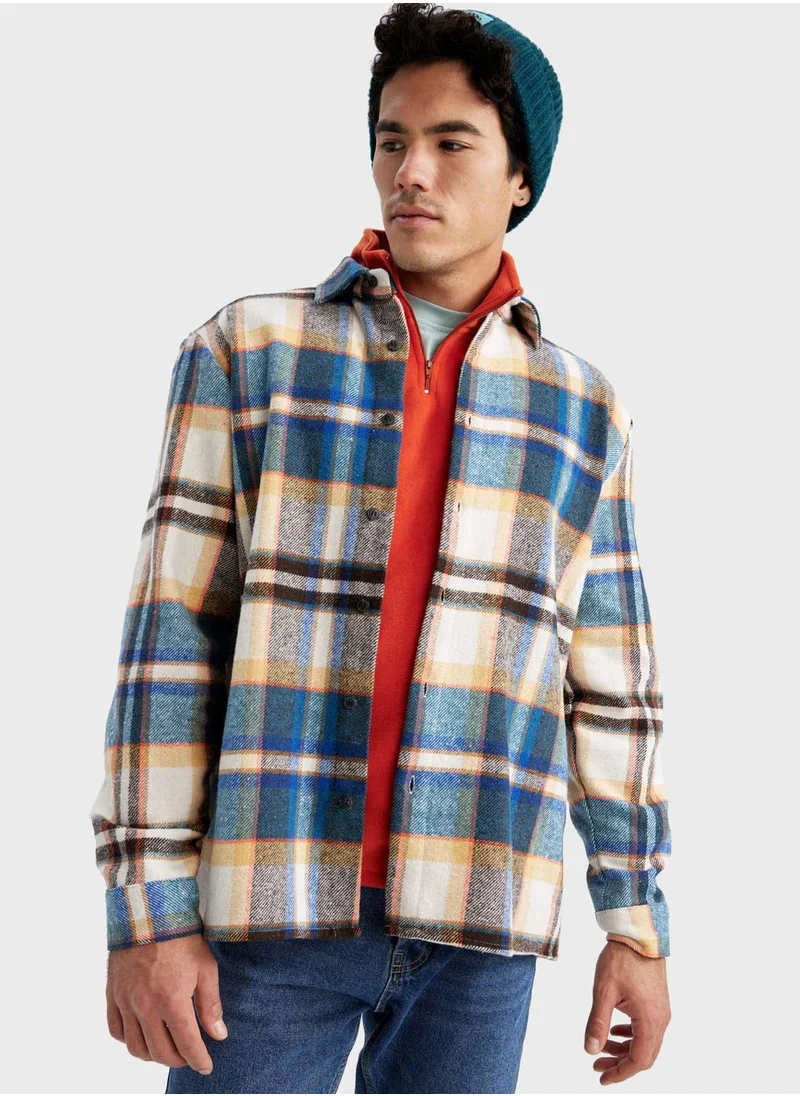 DeFacto Checked Regular Fit Shirt