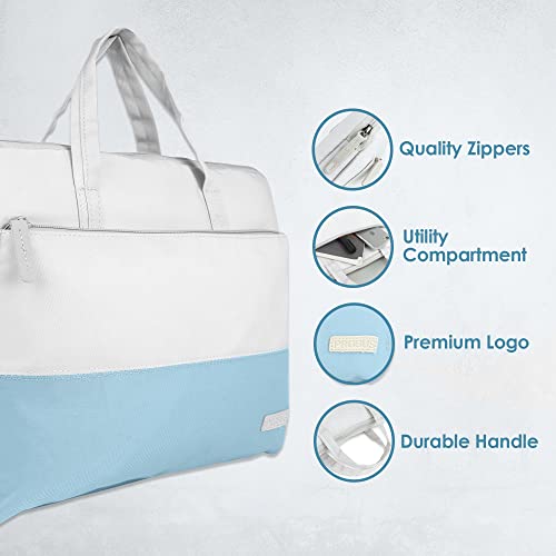 Probus Dual Tone-3 Sleeve Messenger Bag Compatible with 15-15.6 Inch Laptop and Macbook Pro/Air | Blue - Image 2