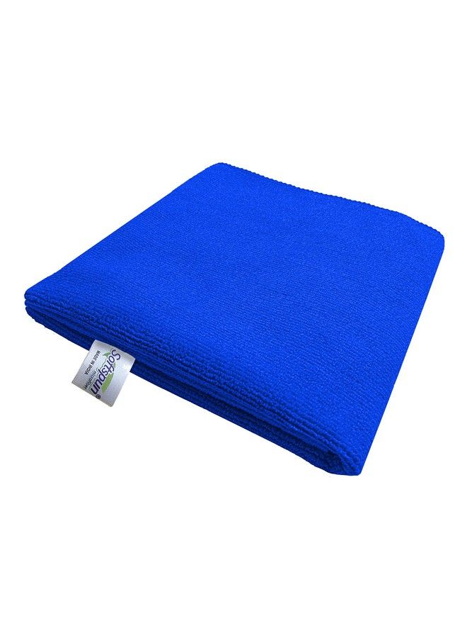 SOFTSPUN مناديل يد ووجه للأطفال من الألياف الدقيقة 30X30 سم مجموعة منشفة قطعة واحدة 340 جرام (أزرق) فائقة النعومة وحريرية لليد والوجه والجسم مضادة للحساسية للبشرة الحساسة مناديل وقماش غسيل. - Image 1