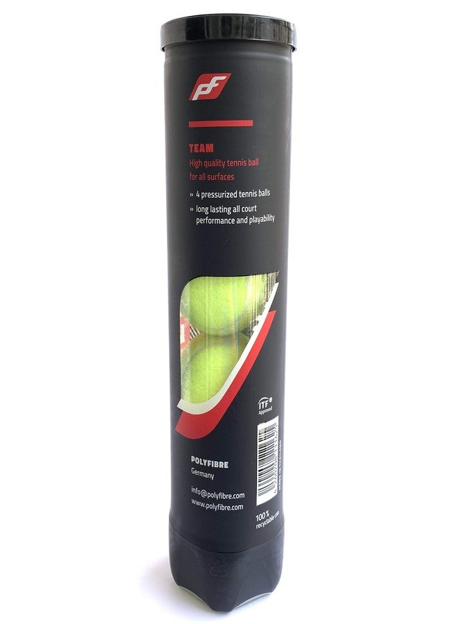 Polyfibre Germany - Team Tennis Balls (Green, Can of 4 Balls) - Image 4
