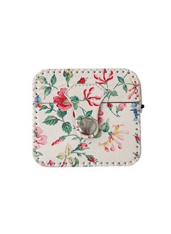 Case Cover For AirPods 3 White Floral PU Leather Wireless Earphone Case