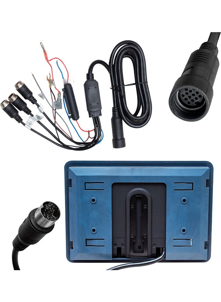 AYT - Powermaster PM-5879 7 Inch 12-24 Volt 3 Channel Auto Monitor with AV Input In-Car Monitor - Image 1