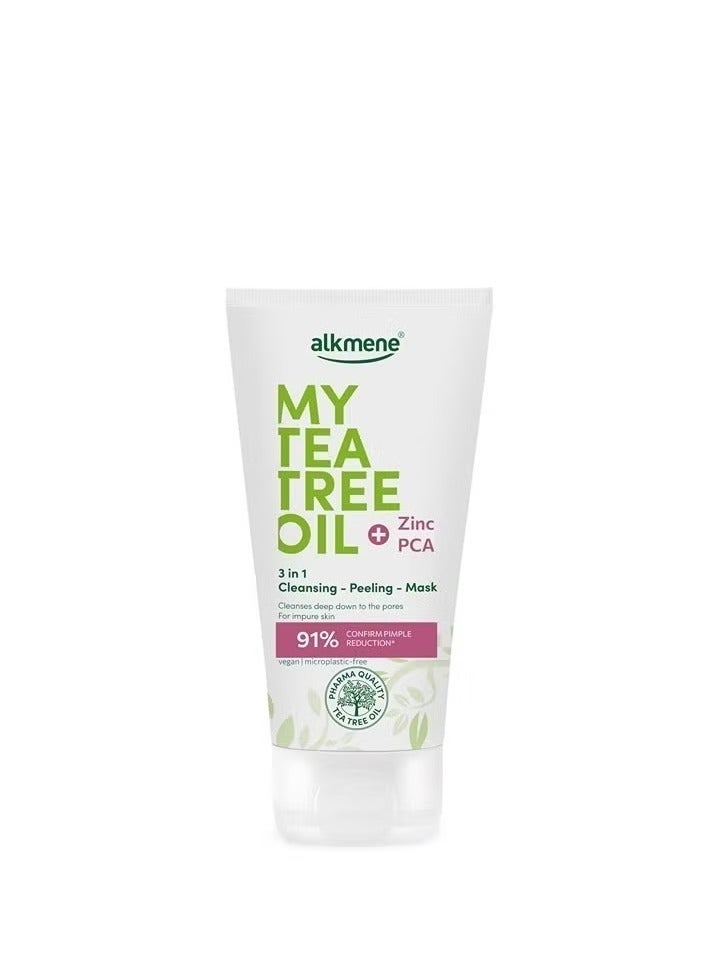 My Tea Tree Oil 3 in 1 Cleansing Peeling Mask Cleanse Deep Pores For Impure Skin Reduce Acne Remove Dead Skin 150ml
