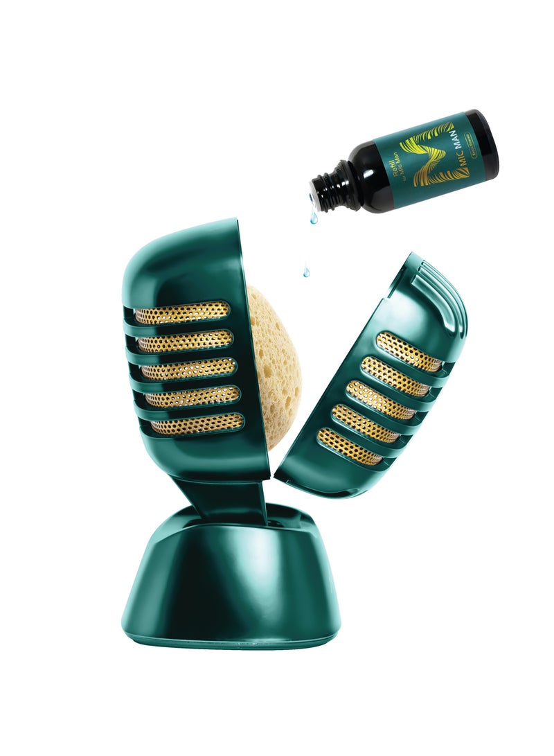 ايربرو فخامة | EXOTIC EMERALD | معطرات هواء/عطر سيارة Mic Man للوحة القيادة | حتى 60 يومًا | عطر يدوم طويلاً لتجديد سيارتك - Image 2