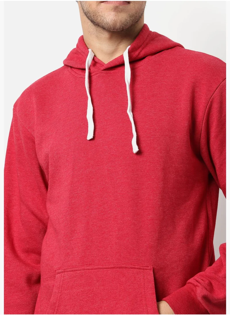 Campus Sutra Front Pocket Printed Hoodie