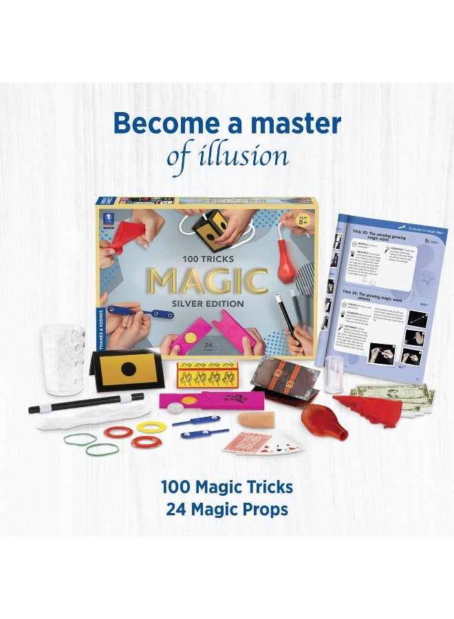 Thames & Kosmos Magic: Silver Edition, Kit to Learn 100 Magic Tricks, Contains 24 Magic Props, Magic Set for Adults and Kids, Age 8+ - Image 5