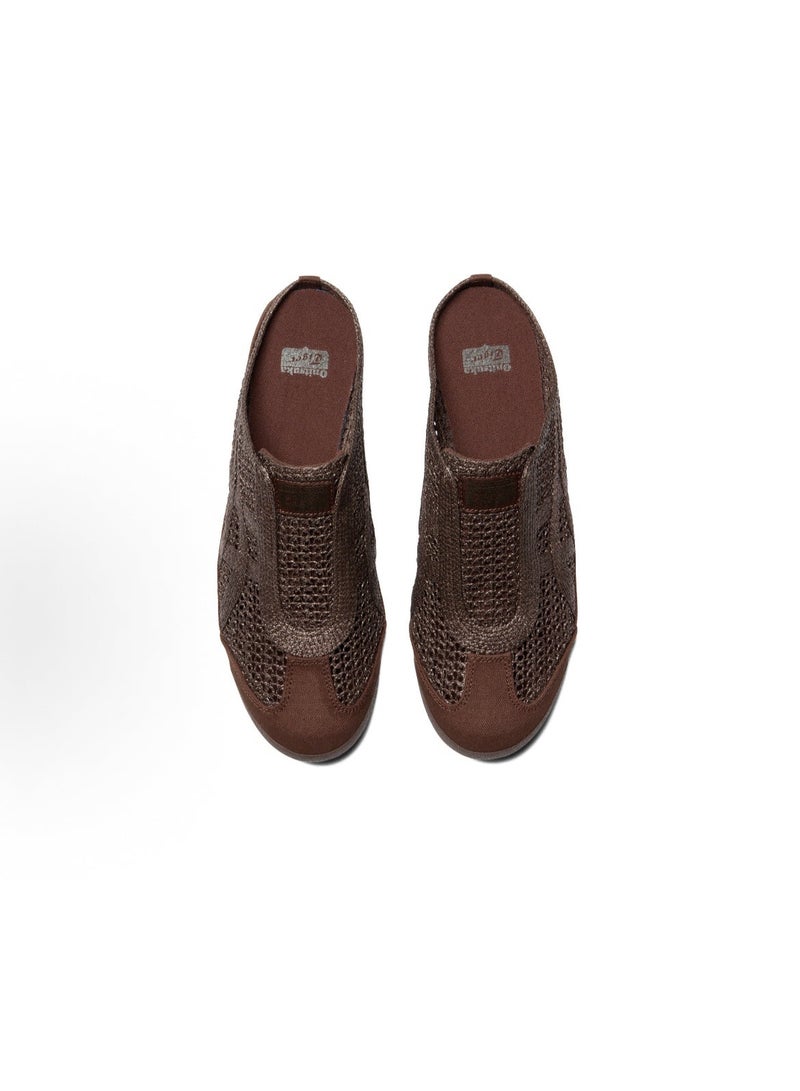 Onitsuka Tiger Sabot Slip-On Athletic Sandals - Brown/Green for Men/Women/Students - Image 4