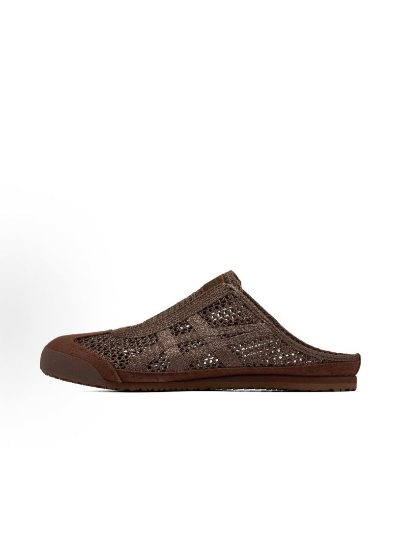 Onitsuka Tiger Sabot Slip-On Athletic Sandals - Brown/Green for Men/Women/Students - Image 1