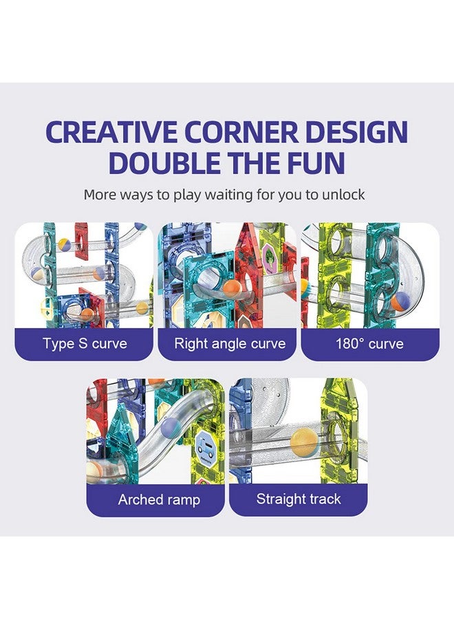Magicwand 73 Pcs 3D Magical Magnetic Construction STEM & STEAM Light Blocks & Race Track for Kids【Pack of 1 Set】【Multi-Colored】 - Image 4