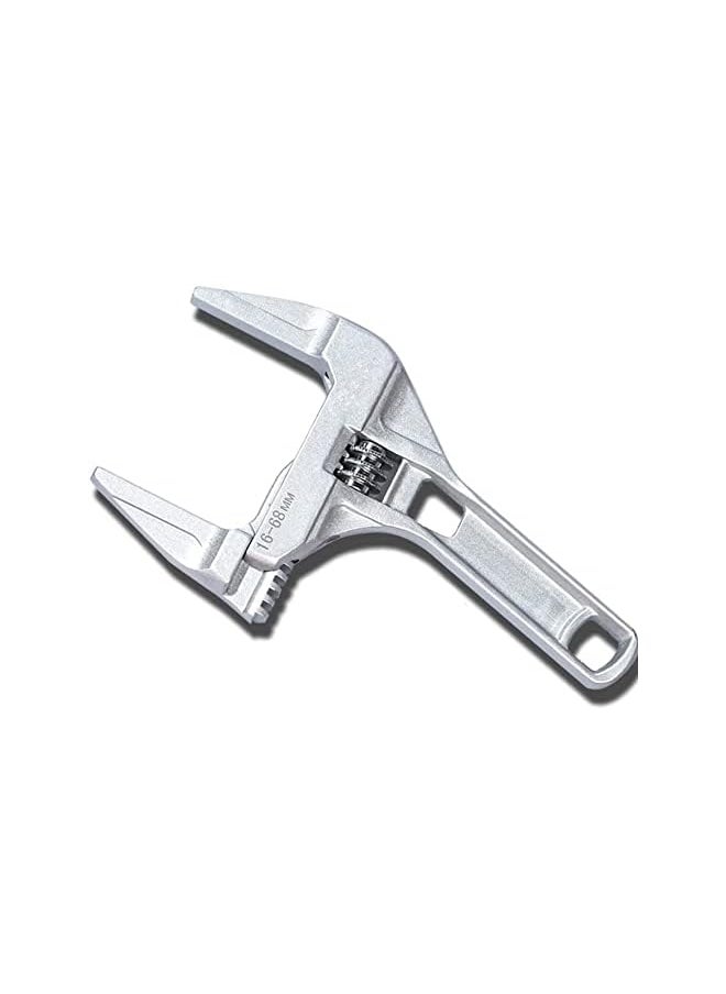 Excefore - Excefore Adjustable Wrench – 6 to 68mm Wide Opening Jaws Adjustable Spanner with Short Handle – Aluminum Alloy Light Weight Plumbers Spanner Nut Key Hand Tool for Bathroom, Washbasin etc - Image 1