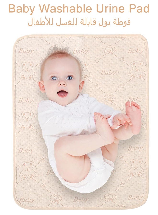 Baby Changing Mat Baby Washable Urine Pad Waterproof, Wipeable & Portable Diaper Changing Pad for Travel or Home, Foldable Mat Fits Perfectly in Diaper Bag for Babies/Adults/Pets - Image 1