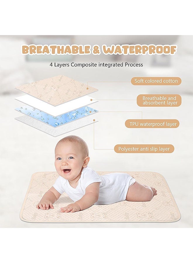 Baby Changing Mat Baby Washable Urine Pad Waterproof, Wipeable & Portable Diaper Changing Pad for Travel or Home, Foldable Mat Fits Perfectly in Diaper Bag for Babies/Adults/Pets - Image 5