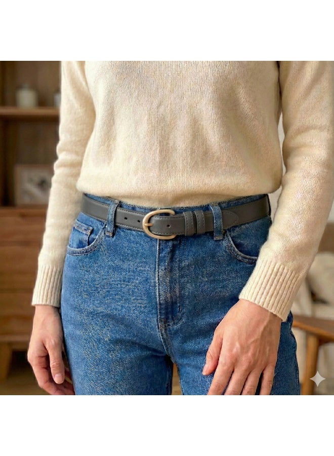 Classic Milano Women's Belt with Gift Box | Faux Leather Ladies Belt for Dresses, Jeans & Gowns | Stylish Womens Belt | Adjustable Girls Belt | Belt for Women with Elegant Buckle - Image 2