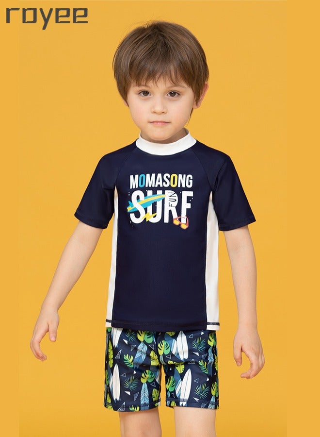 Royee Split Swimsuit With Swim Cap Suit for Toddler/Junior/Youth Aged 2-12 Years boys,0 formaldehyde,0 bleach,and 0 fluorescent agen - Image 3