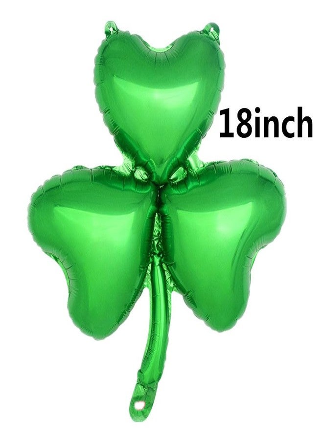 Soochat St. Patricks Day Shamrock Balloons Irish Balloons Clover Foil Balloons for Baby Shower Wedding Birthday St. Patricks Day Irish Party Decorations 10Pcs - Image 3