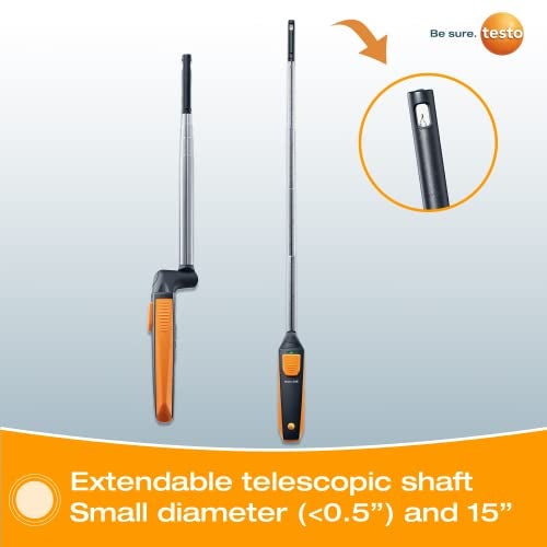 Testo Thermal anemometer with smartphone operation (0560 1405) - Image 3