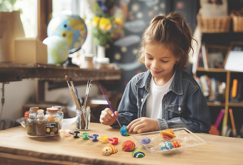 4M Mould & Paint Solar System Kit – Glow-in-the-Dark Planet Magnets & Badges for Kids - Image 5