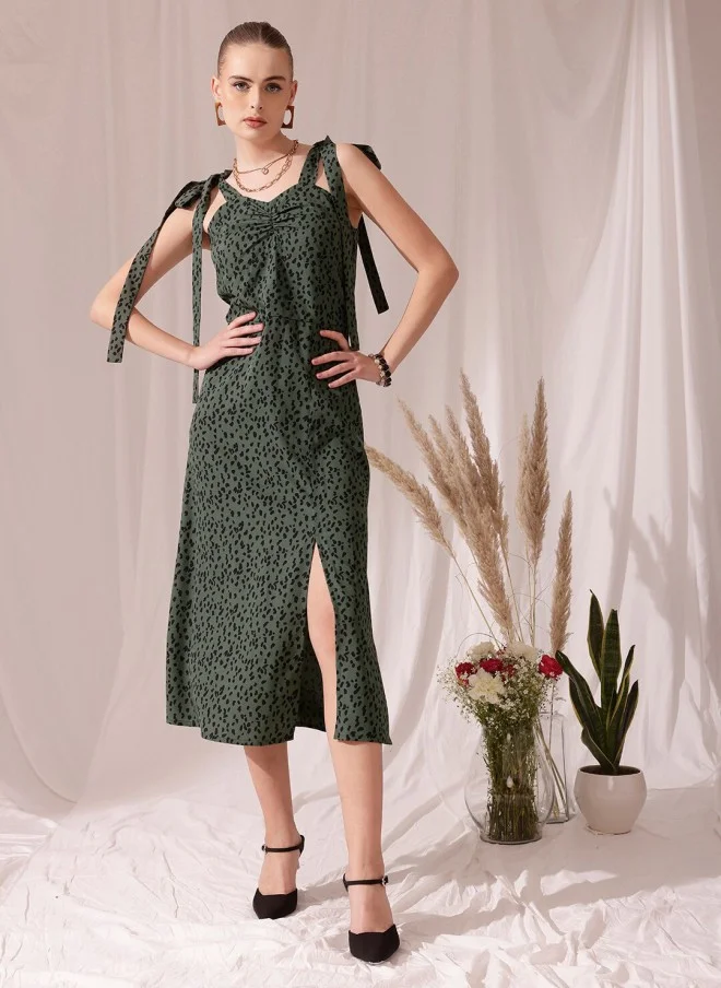STREET 9 Animal Printed Midi Dress for Women