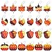 COKOKA Fall Party Favors Thanksgiving Toys 24 Pcs Mini Pop Fidget Keychain for Kids Pumpkin Turkey Sensory Toys Fall Festival Pinata Goodie Bag Stuffers Treats Classroom Prizes Gifts for Boys Girls Toddler - Image 3