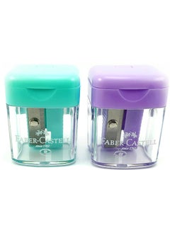 FABER-CASTELL 2-Piece Minibox Sharpener Assorted Colors  - Image 2
