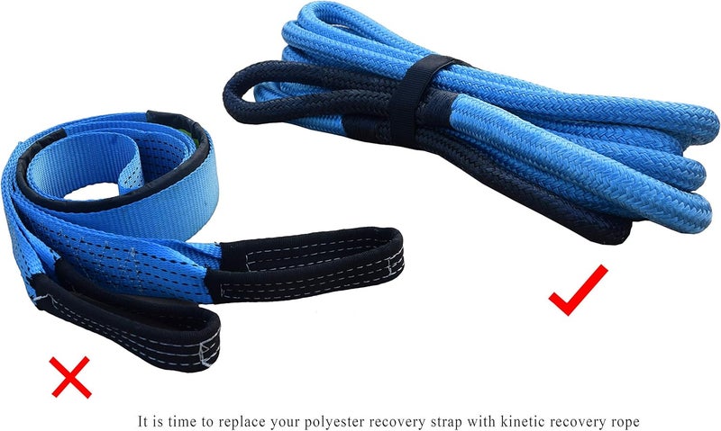 QIQU Kinetic Recovery & Tow Rope - Heavy Duty Vehicle Tow Strap - Image 5
