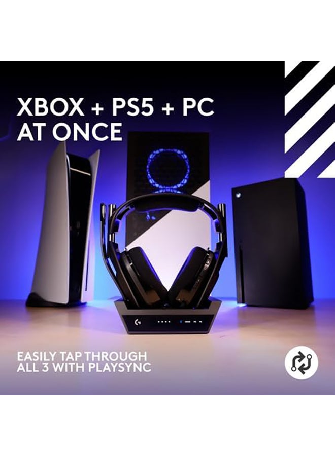 ASTRO A50 X LIGHTSPEED Wireless Gaming Headset + Base Station, PRO-G GRAPHENE, PLAYSYNC across Xbox Series X|S + PS5 + PC/mac, Bluetooth, HDMI 2.1 Passthru - Black - Image 2