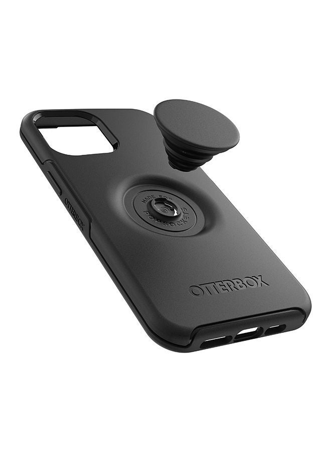 NIBEMINENT Symmetry Drop Protection Case Cover For Apple Iphone 12 Pro Max With Popsocket Phone Holder Black - Image 3