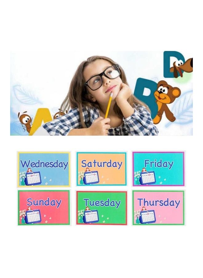 7-Piece Montessori English Word Learing Flash Cards 16 x 22cm - Image 4