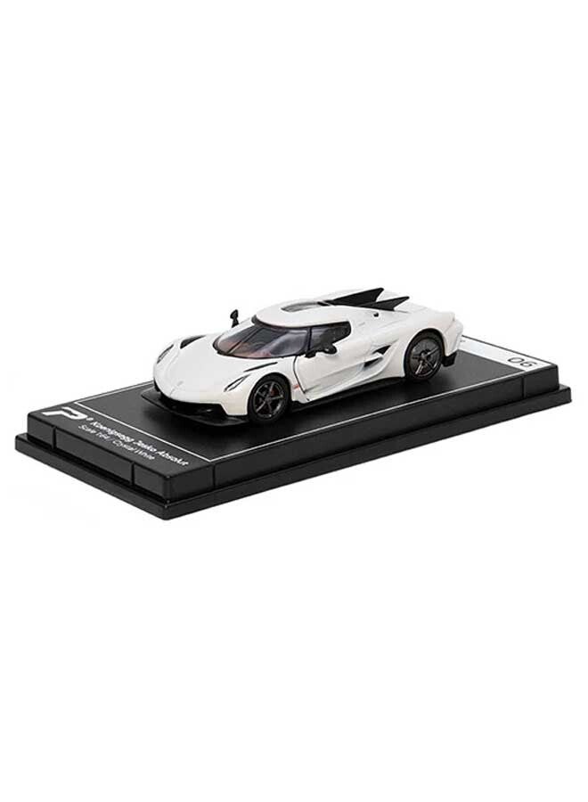 PosterCars PosterCars - 1:64 Scale Koenigsegg Jesko Absolut (Crystal White) Hypercar League Collection  - Image 1