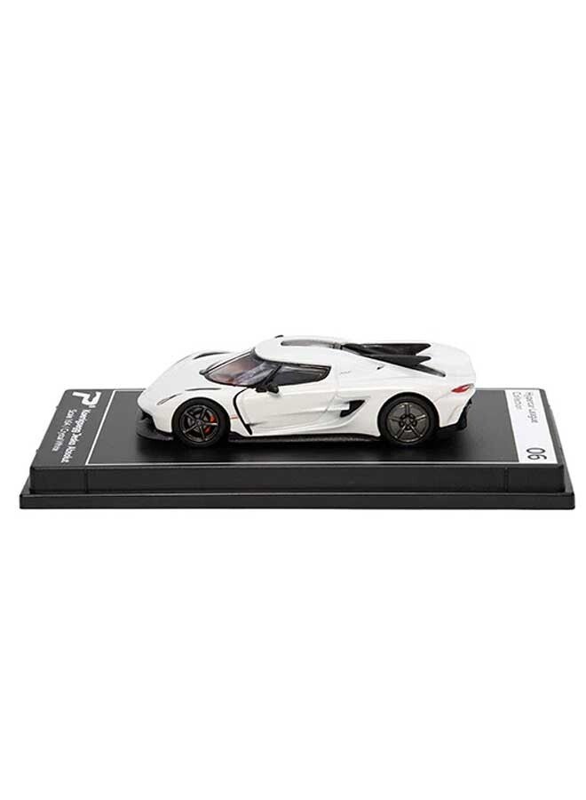 PosterCars PosterCars - 1:64 Scale Koenigsegg Jesko Absolut (Crystal White) Hypercar League Collection  - Image 2