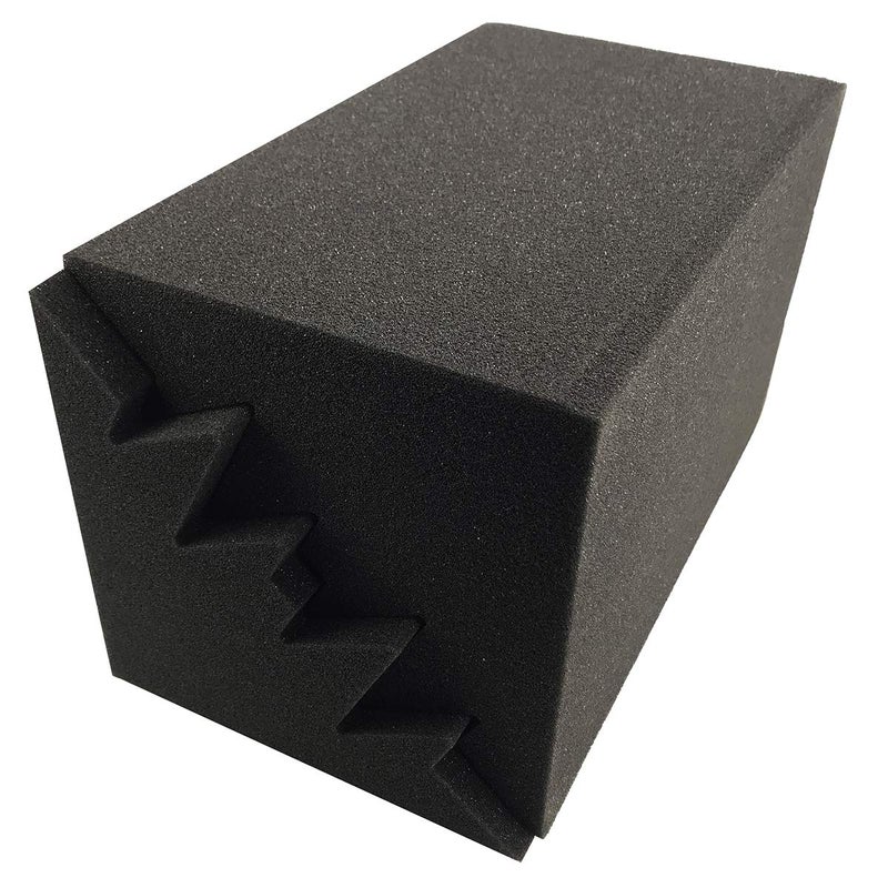 JBER 4 Pack Acoustic Foam Bass Trap Studio Foam 12" X 7" X 7" Soundproof Padding Wall Panels Corner Block Finish for Studios Home and Theater - Image 3